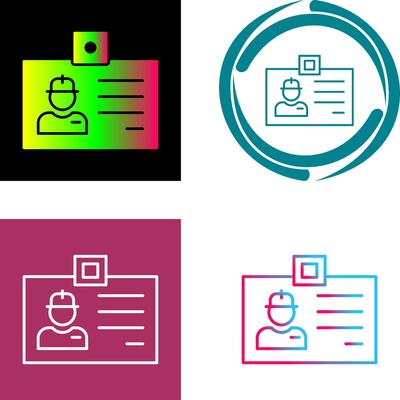 Identity Card Icon Design
