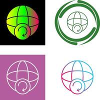 Earth Icon Design vector