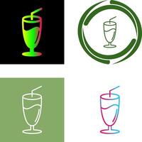 Milkshake Icon Design vector