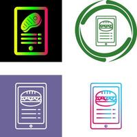 Online order Icon Design vector