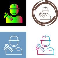 Worker Icon Design vector