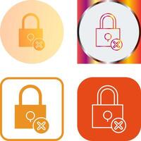 Insecure Icon Design vector