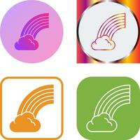 Rainbow Icon Design vector