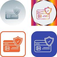 Card Protection Icon vector