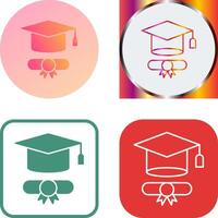 Graduation Hat Icon vector