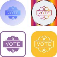 diseño de icono de voto vector