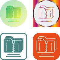 Compressed Icon Design vector