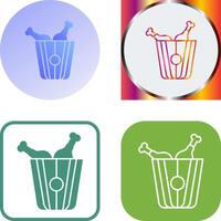 Fried Chicken Icon vector