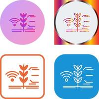 Smart Farm Icon Design vector