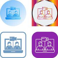 Conference Icon Design vector