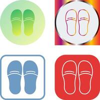 Slippers Icon Design vector