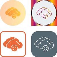 Cloudy Icon Design vector