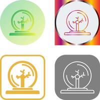 Plasma Ball Icon Design vector