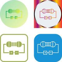 Resistor Icon Design vector