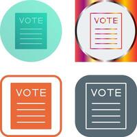 Vote Icon Design vector