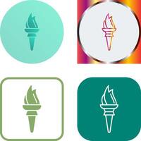 Torch Icon Design vector