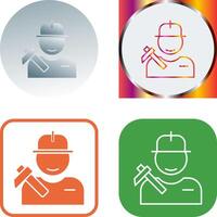 Worker Icon Design vector