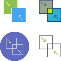 Combine Icon Design vector