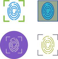 Fingerprint Icon Design vector