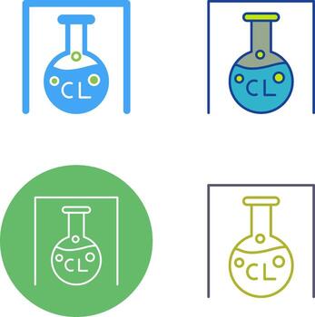 diseño de icono de matraz vector