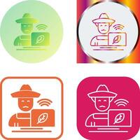 Farmer Icon Design vector