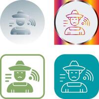 Farmer Icon Design vector