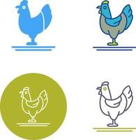 aves de corral icono diseño vector