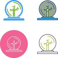 Plasma Ball Icon Design vector