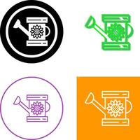 Watering Can Icon Design vector