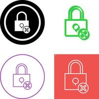 Insecure Icon Design vector