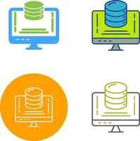 Data Storage Icon Design vector
