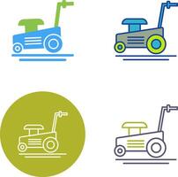 Lawn Mower Icon Design vector