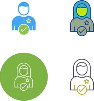 Candidate Icon Design vector