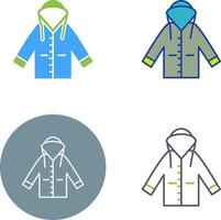 Raincoat Icon Design vector