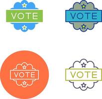 Vote Icon Design vector