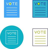 Vote Icon Design vector