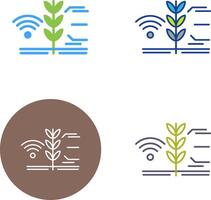 Smart Farm Icon Design vector