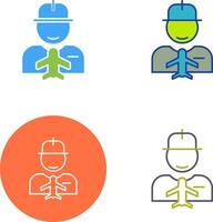 Worker Icon Design vector