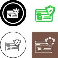 Card Protection Icon Design vector