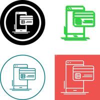 Cashless Payment Icon Design vector