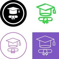 Graduation Hat Icon Design vector