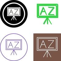 From A To Z Icon Design vector