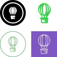 Hot Air Balloon Icon Design vector