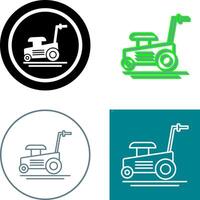 Lawn Mower Icon Design vector