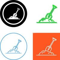 Digging Icon Design vector