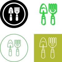 Gardening Tools Icon Design vector