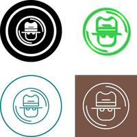 Spy Icon Design vector