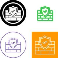 FireWall Icon Design vector