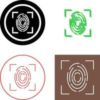 Fingerprint Icon Design vector
