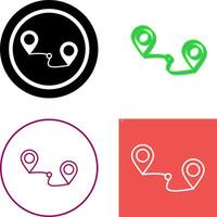 Route Icon Design vector